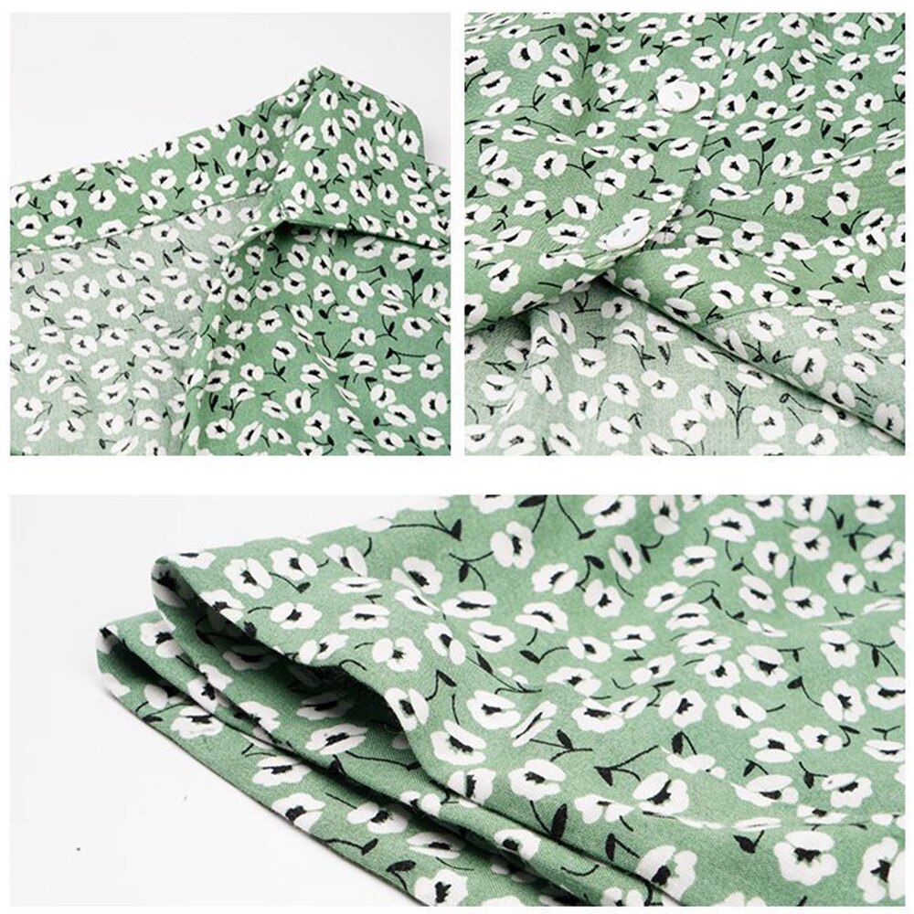 Fiorella™ - Vestido largo cuello en v estampado floral